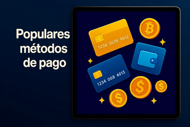 Populares métodos de pago en casino oficial online