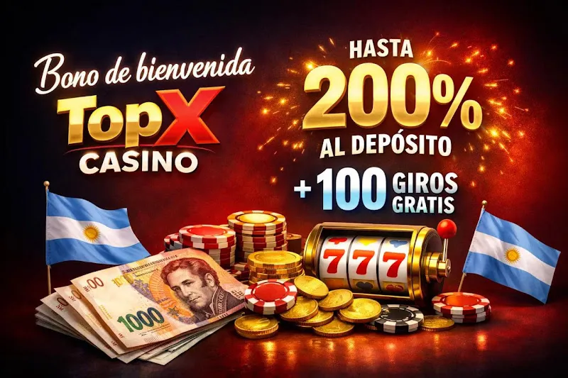 Bono de bienvenida TopX Casino